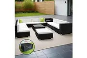 Gardeon 13-Piece Outdoor Sofa Set Wicker Couch Lounge Setting Cover