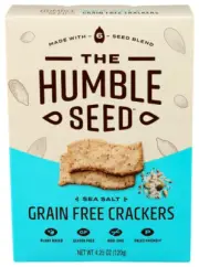 The Humble Seed Crackers Grain Free Sea Salt 4.25 oz (Pack Of 6)