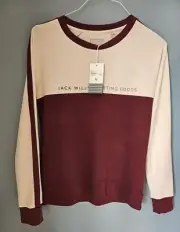 Jack Wills peach stretch Top Size UK 10-12 block Colour. Bnwt Retail £39.95