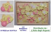 Box N.36 Bear - Orsetto Pink With Adhesive For Favours Favour And Bag