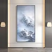 Oil Painting Canvas Wall Art - Large Frameless Artwork Decorations,Ink Landscape Landscape Canvas Wall Art Painting, Can Be Hung For Living Room Corridor Home Decoration,As Shown,60 X 120 Cm(24"X48