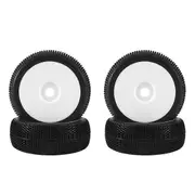 4Pcs 115Mm 1/8 RC Off-Road Buggy Tires Wheel 17Mm Hex for ARRMA Traxxas Redcat Team Losi Kyosho VRX White