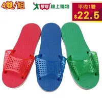 在飛比找蝦皮商城優惠-台灣製無毒網拖(4雙入)拖鞋 室內拖 不含可塑劑 傳統網拖 