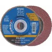 Pferd Polifan Flap Disc GP Al Oxide - Steel/Inox 125mm 80 Grit - Pack of 10