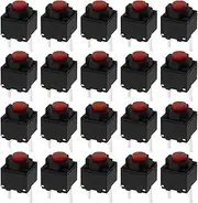 SG Store 20 pcs Tactile Push Button Switch 6x6x7.3mm Micro Tact Switch for Home Appliance Security Equipment Toy Electronic Products