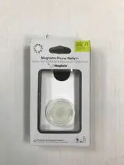 PopSockets Magnetic Phone Wallet with Grip and MagSafe, Magnetic - WHITE/BLACK