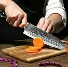 Santoku Knife 67 Layers Damascus Steel VG10 Core G10 Handle Chef Slicing Beef 7"