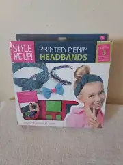 Create Headbands By Style Me Up Printed Denim Headbands New In Box