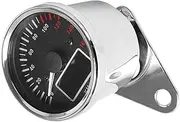KIADZIE 12V LCD Digital Motorcycle Speedometer Odometer Indicator Speed Meter Dash Board Instruments Gear Universal for Honda Yamaha(Chrome)