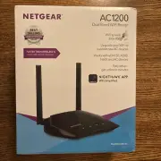Netgear R6120 Dual Band Wi-Fi Router - 2.4 & 5GHZ - AC1200 - NeW Sealed