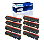 8PK Toner Fits for HP CF400A 201A Color Laserjet Pro M252 M252n M252dn MFP M277