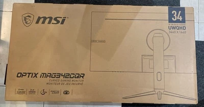 MSI Optix MAG342CQR 1500R Curvature 21:9 Aspect Ratio Bezel 1ms 3440x 1440 UWQHD