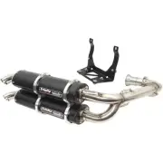 Trinity Racing Stage 5 Dual Exhaust System-Black Muffler for 2020-2022 Can-Am