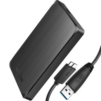 Portable External Hard Drive 2TB 1TB USB3.0 Memory Disk Storage Device PC Laptop