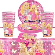 Princess Party Tableware Birthday, 41-Piece Birthday Tableware Kit, Princess Birthday Party Supplies Decoration Set, Birthday Party Tableware, for Princess Birthday Decoration (10 Guests)