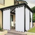Waterproof Outdoor Curtains for Patio Porch Pergola Cabana Sunlight Blocking ...
