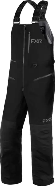 FXR Ridge Pro Trilaminate 2025 Snowmobile Bib Pants, black, Size M for Men