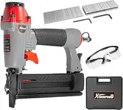 [XtremepowerUS] Pneumatic Brad Nailer 2-in-1 Nail Gun Staple Gun Fires 18-Gauge 2" Brad Nails & Crown 1-5/8" Staples W/Carrying Case and Safety Glasses
