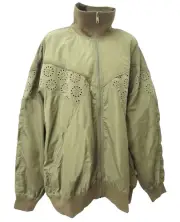 Fenty Puma By Rihanna Womens Tricot Mix Jacket, Olive Branch, XL