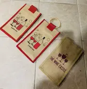2 Bottle Jute Wine Holder .. Bag Tote Wine Bag Each Bag Cost $25