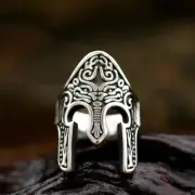 Vintage Egyptian 925K Silver Unique Knight Soldier Warrior Supreme Ring