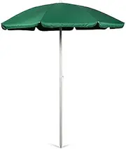 ONIVA - a Picnic Time Brand Outdoor Canopy Sunshade Beach Umbrella 5.5' - Small Patio Umbrella - Beach Chair Umbrella, (Hunter Green)
