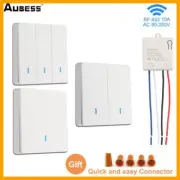 Wireless Smart Switch Light RF 433Mhz Wall Panel Switch Breaker With Remote