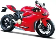 Maisto 1/12 Scale Diecast Kit 39193 - Ducati 1199 Panigale Motorbike - Red