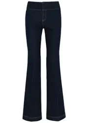 Alice + Olivia Slim Flared Jeans - Dark Blue - W30 W30