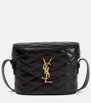 [Saint Laurent] Saint Laurent June quilted leather shoulder bag One Size black