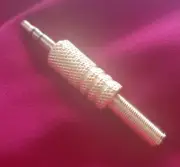 3.5mm 1/8"(2)Stereo Male Audio TRS Gold Plated Plug Adapter Connector.Solderable