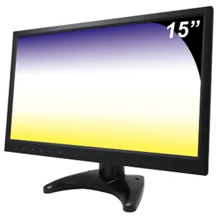 【CHICHIAU】15吋薄型多功能IPS LED液晶螢幕顯示器(AV、VGA、HDMI、USB)