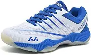 [JiuQing] Men's Badminton Shoes Lightweight Volleyball Tennis Shoes Sneakers Breathable Anti-Slip