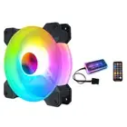 COOLMOON 120mm Chassis RGB Cooling Fan Gorgeous Lighting Quiet Radiator Heatsink