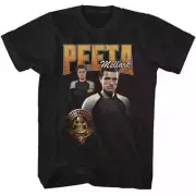 Hunger Games Peeta Duo Photo T-shirt Black Size 2XL