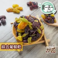 在飛比找PChome24h購物優惠-綜合葡萄乾 600g大包裝(買一送一共2包) 無糖葡萄 白葡