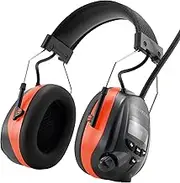 PROTEAR Casque anti Bruit Radio DAB + / FM et Bluetooth 5.3, casques sans fil à annulation de bruit pour atelier, jardin/tonte, SNR 30dB