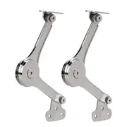 2pcs Soft Close Lid Support Hinge for Wardrobe and Flap Doors
