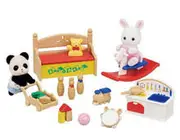 Sylvanian Families Baby's Toy Box with Baby Rabbit & Panda