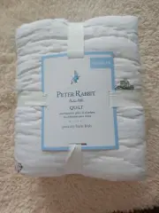 pottery barn kids Peter Rabbit Quilt 36" wide x 50" long new original $159