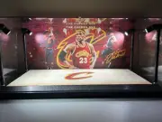 LeBron James Custom 2-card PSA & BGS display case with LED lights - Cavaliers