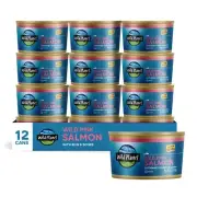 Wild Planet Wild Pink Salmon With Skin and Bones Tinned Fish Canned Salmon Su...