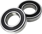 2pcs ABEC 5 6000 6001 6002 6003 6004 6005 6200 6201 6202 2RS 6000RS 6001RS Bearings Lubricated Sealed Deep Groove Ball Bearings Bearings(6004-2RS 20x42x12mm)