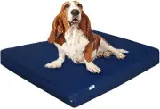 2 PACK Waterproof Denim Orthopedic 40"X35"X4 MEMORY FOAM Pet Dog Bed EXTRA LARGE