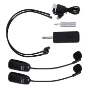 U12F UHF One For Two Wireless Headset Microphone Amplifier Mixer For Teaching