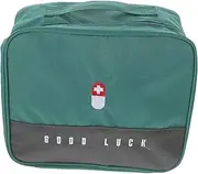 BELLIFFY Zippered First Aid Bag Multi Medical Organizer for Travel Home Large Capacity Medicine Container for Camping Office School Emergency Supplies Green