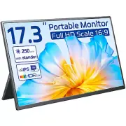 UPERFECT 17.3" Gaming Monitor Portable Monitor PC Screen for PS Xbox 1920*1080