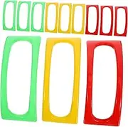 GREENADSCAPE 12PCS Taco Holder Stand Multi Color Taco Shell Holders for Prep Serving Compact Easy to Clean for Home Outdoor Use