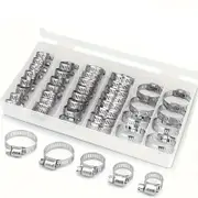 50 Piece Stainless Steel Hose Clamp Assortment Kit