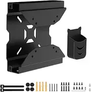 Mini PC VESA Mount for Lenovo with Pen Holder, Mini PC Wall VESA and Under Desk Mount or Mounting to Monitor Arm Mount for Lenovo ThinkCentre M910Q M900 M720Q M700 M600 M710Q M715Q Tiny Mounting Stand